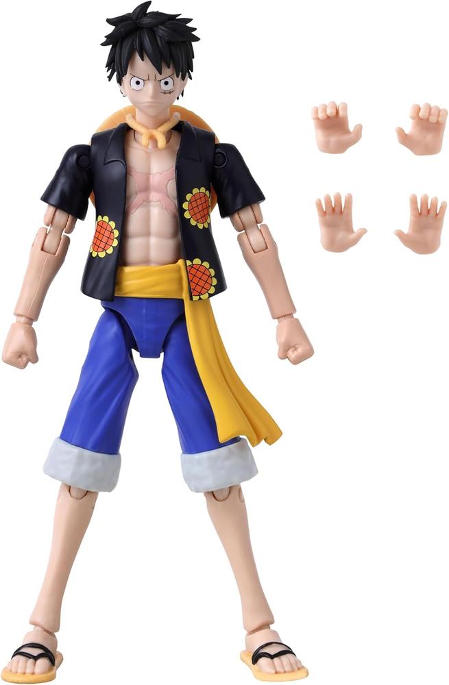 Figura bandai one piece anime heroes monkey d. luffy new version