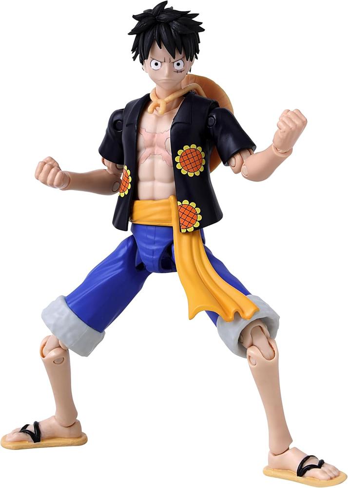 Figura bandai one piece anime heroes monkey d. luffy new version
