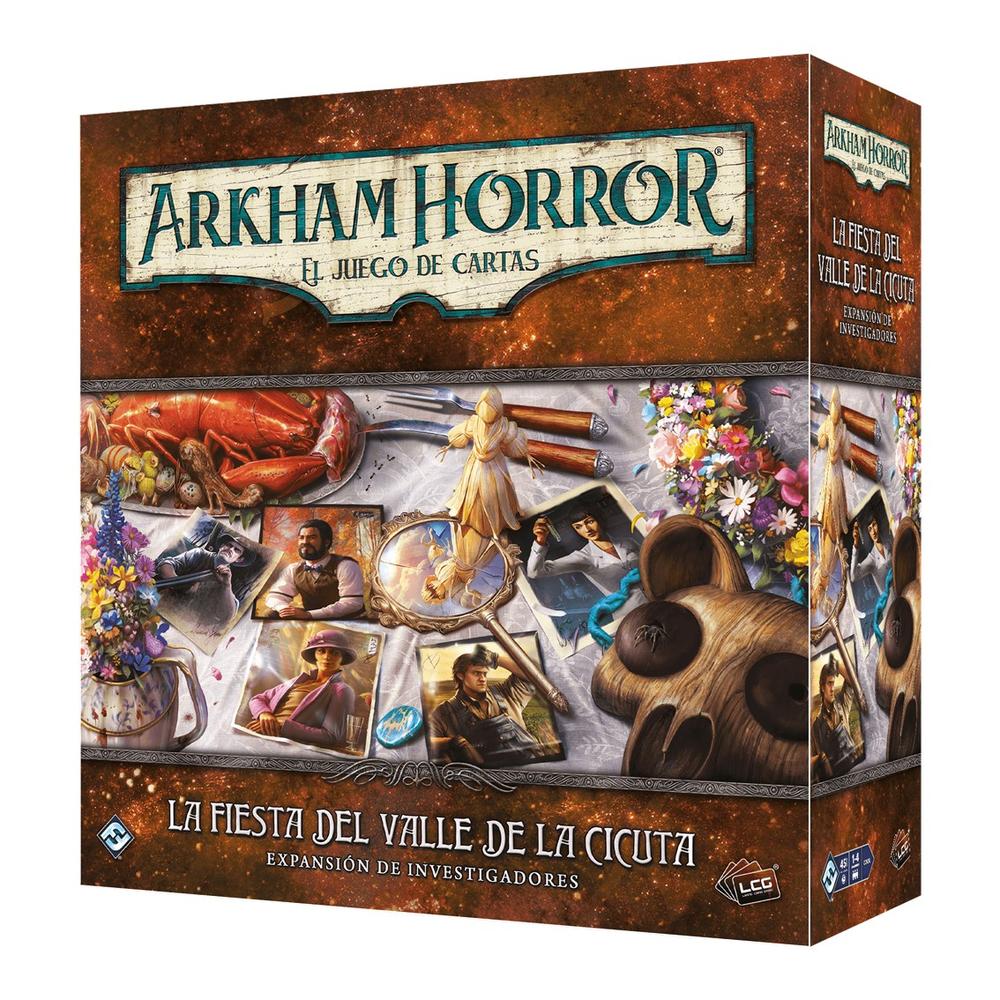 Juego de mesa arkham horror lcg la fiesta del valle de la cicuta expansion investigadores edad recomendada 14 aos