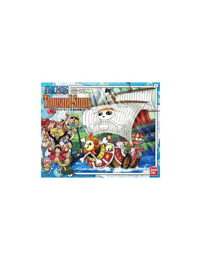 Replica bandai hobby grand ship collection one piece thousand sunny new world