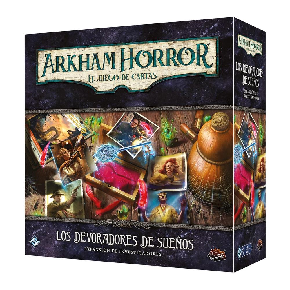 Juego de mesa arkham horror lcg los devoradores de sueos expansion investigacion edad recomendada 14 aos