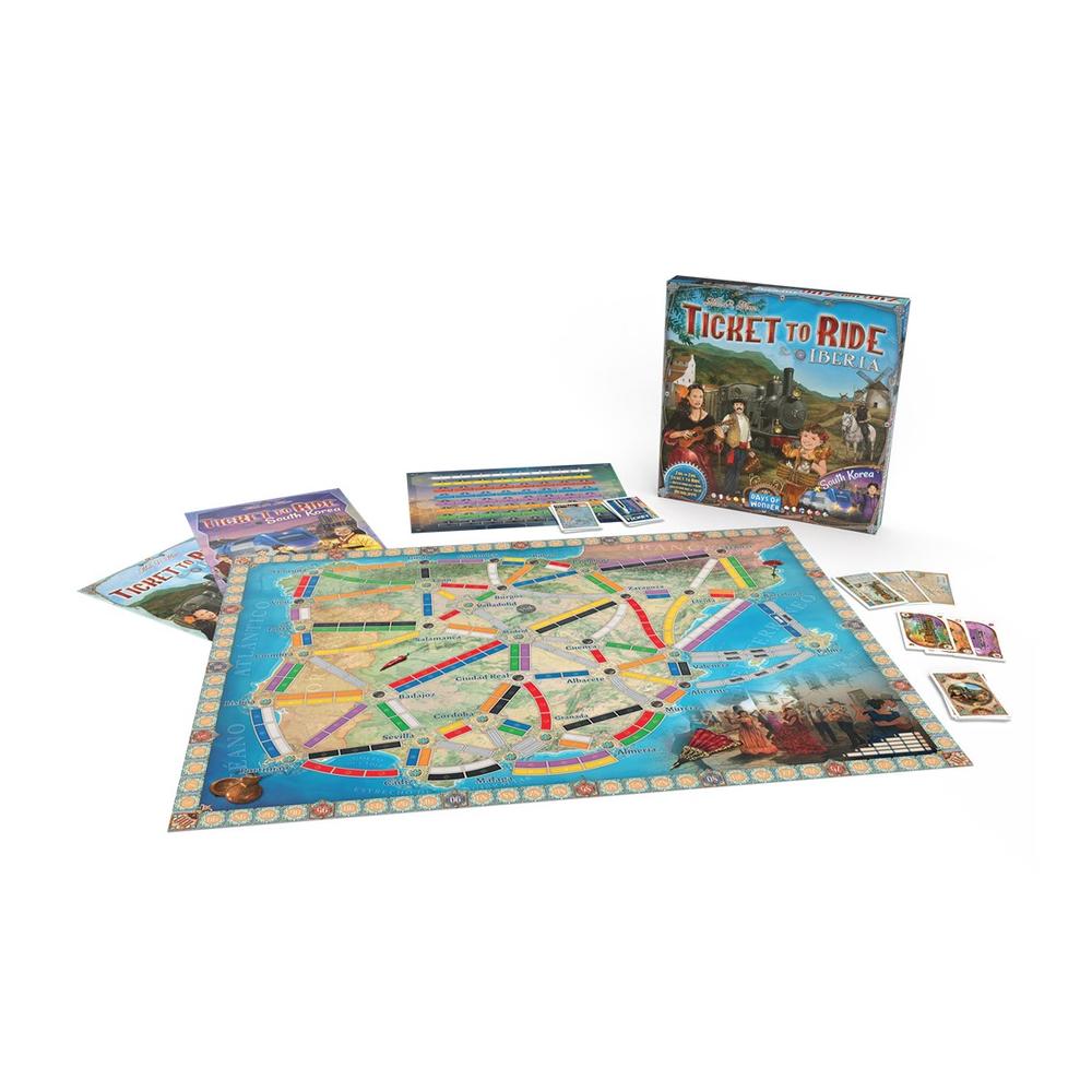 Juego de mesa aventureros al tren! iberia y corea del sur edad recomendada 8 aos