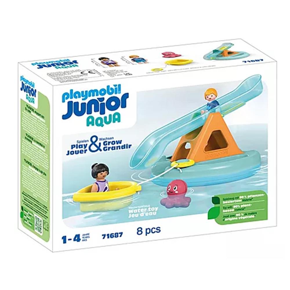 Playmobil junior aqua: isla de bao con tobogán
