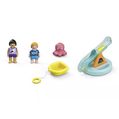 Playmobil junior aqua: isla de bao con tobogán