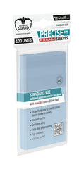 Fundas transparentes de cartas ultimate guard precise - fit cierre reutilizable tamao estándar 100 unidades