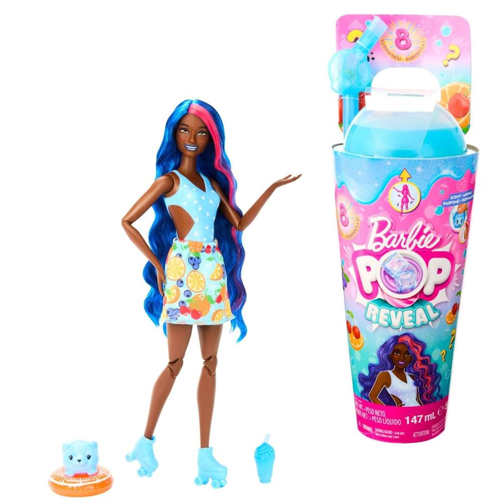 Mueca barbie pop reveal mattel aroma de frutas ponche de frutas