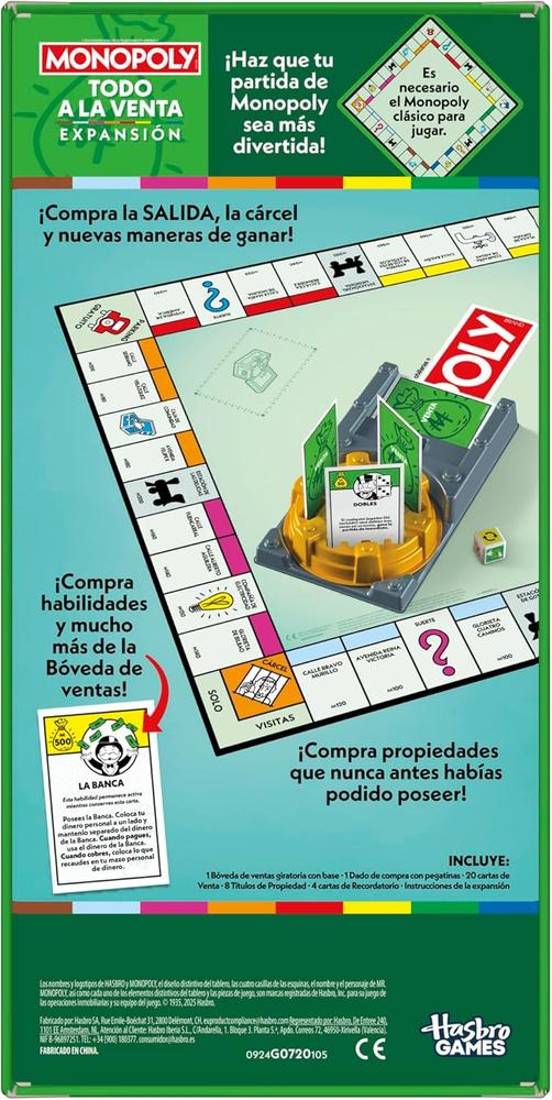 Expansión hasbro monopoly todo a la venta