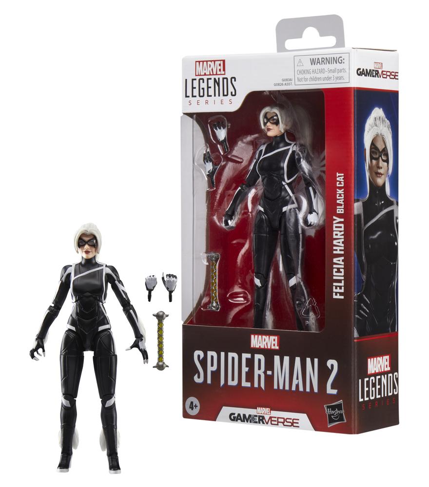 Figura hasbro marvel legends series spider - man 2 felicia hardy (black cat)