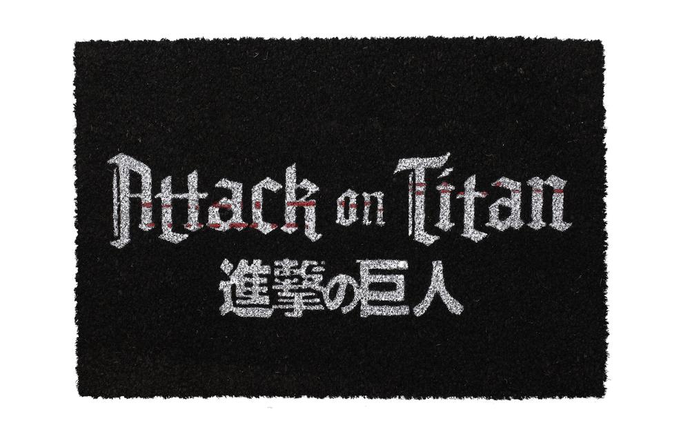 Felpudo 60x40 cm logo attack on titan