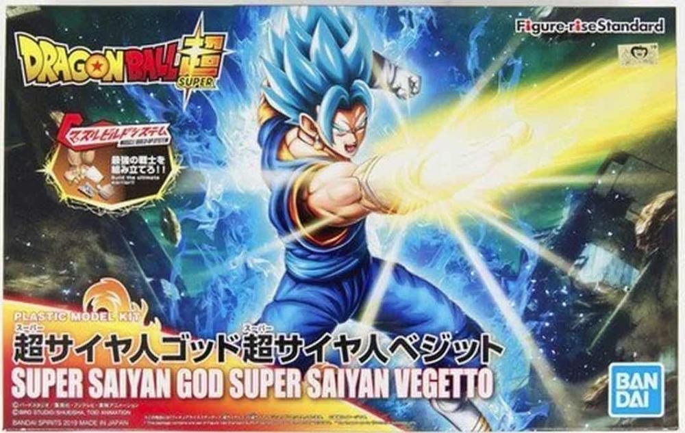 Figura bandai hobby dragon ball super saiyan god super saiyan vegetto model kit