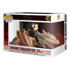 Funko pop rides la casa del dragón aegon targaryen w - sunfyre