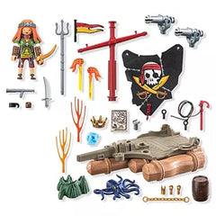 Playmobil - Bote Pirata Con Tesoro