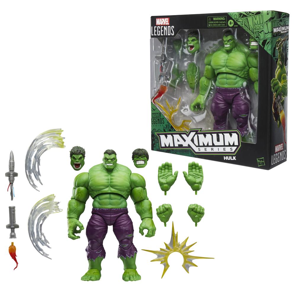 Figura hasbro marvel legends maximum series hulk