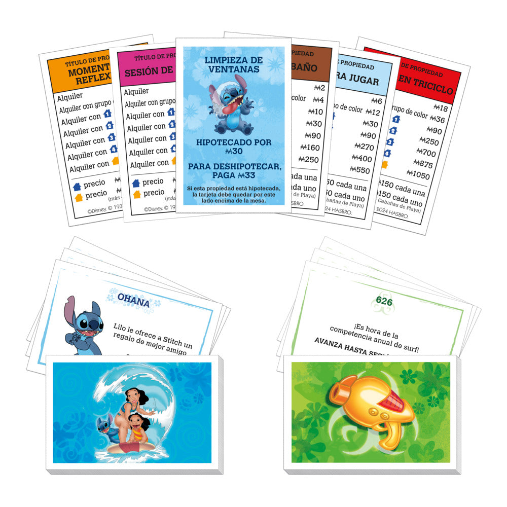 Juego de mesa monopoly stitch