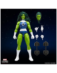 Figura hasbro marvel legends series retro fantastic four she hulk