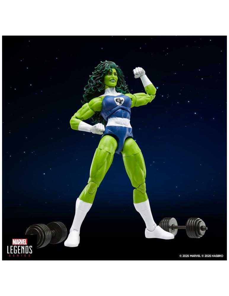 Figura hasbro marvel legends series retro fantastic four she hulk