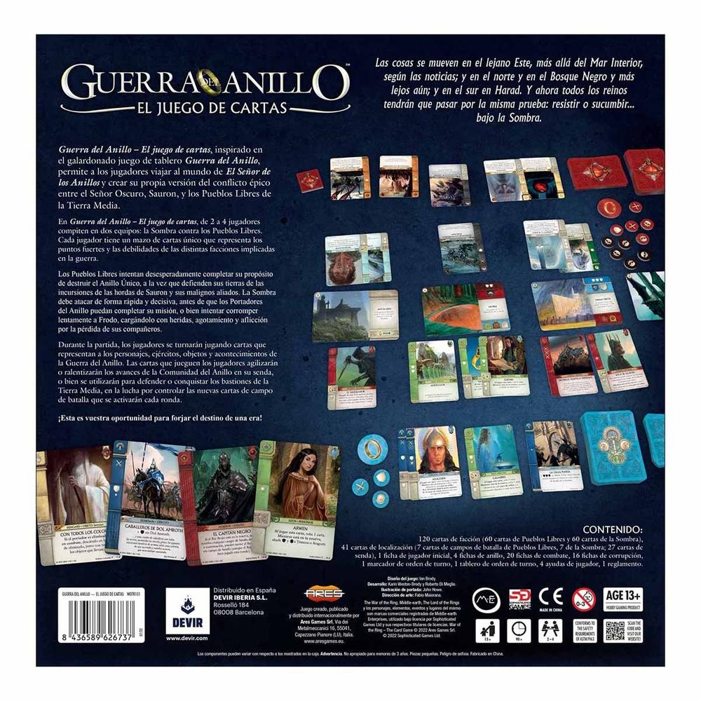 Juego de cartas guerra del anillo