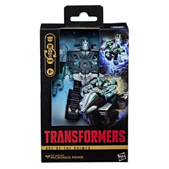 Figura hasbro transformers age of the primes deluxe class micronus prime 14cm
