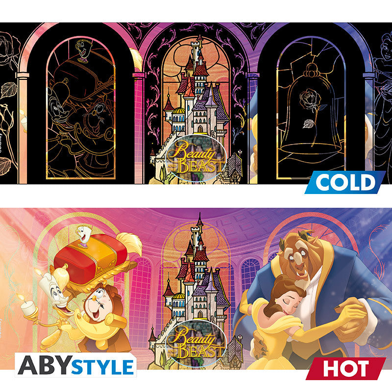Taza termica abystyle disney la bella y la bestia 460ml