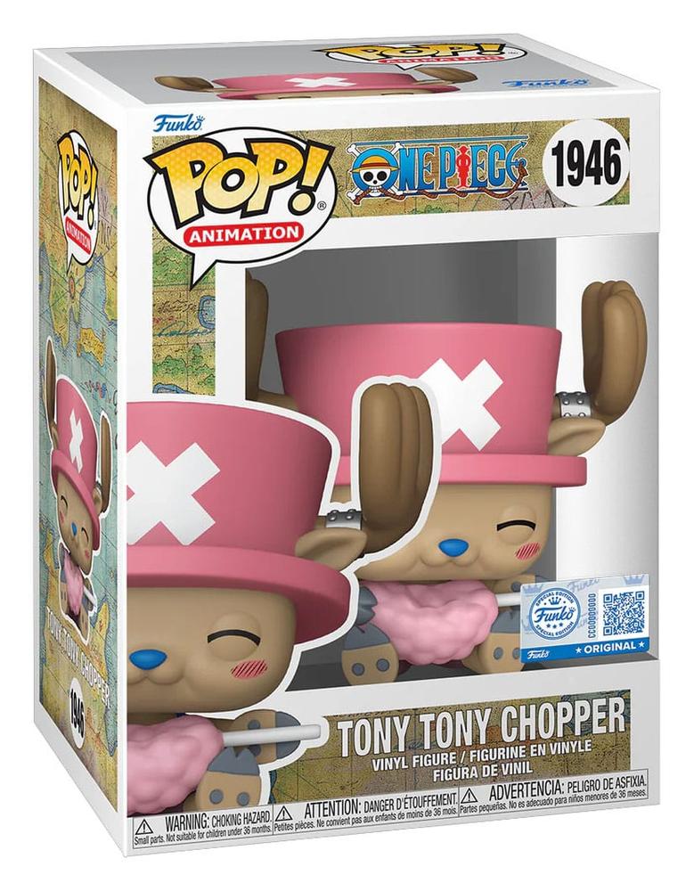 Funko pop one piece tony tony chopper with cotton candy exclusive
