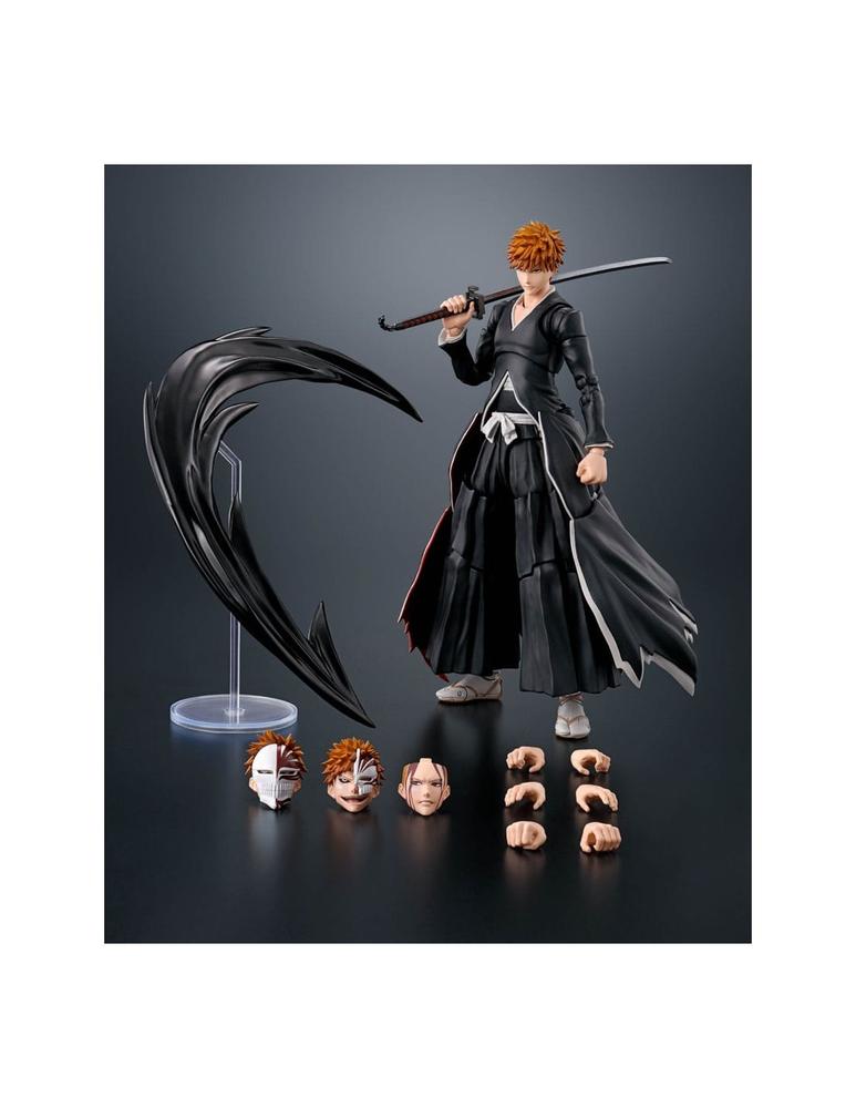 Ichigo kurosaki - getsugatensho - figura 15 -5 cm bleach sh figuarts