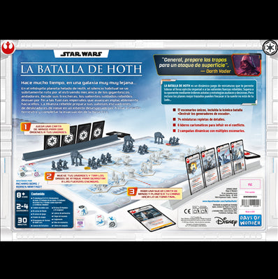 Juego de mesa star wars: la batala de hoth