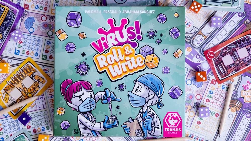 Juego de mesa virus! roll & write
