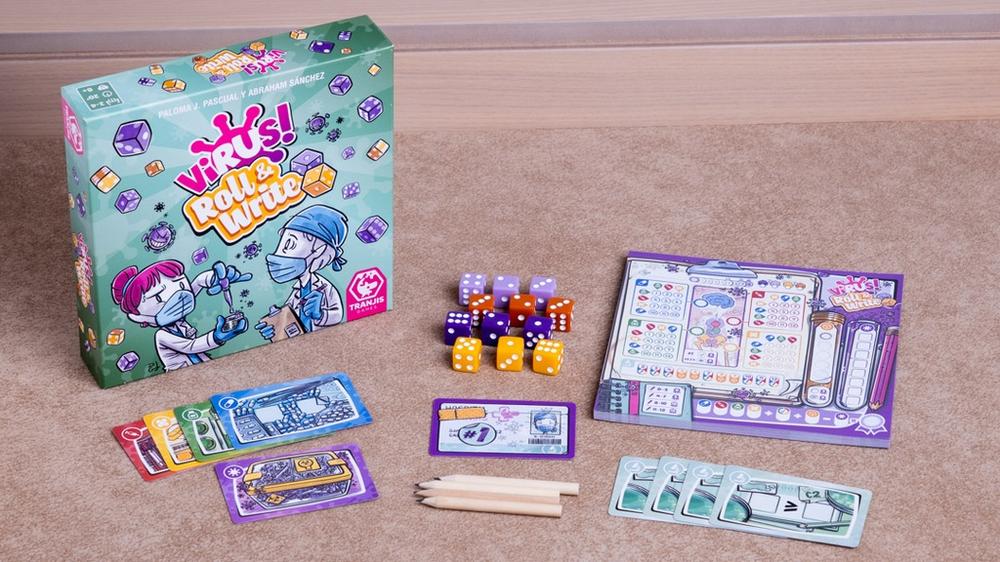 Juego de mesa virus! roll & write