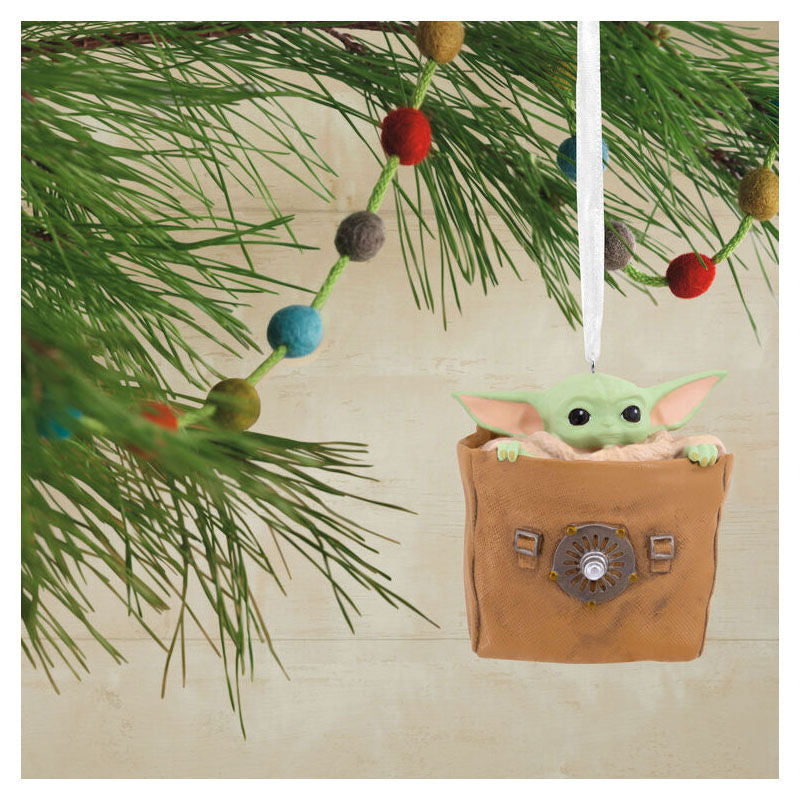 Figura decorativa grogu en bolsa resina 7 cm