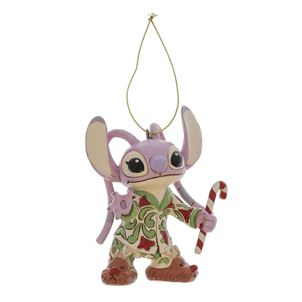 Adorno arbol de navidad enesco disney stitch - angel pijama navideo