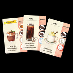 Juego de mesa coffee rush: tartas deliciosas