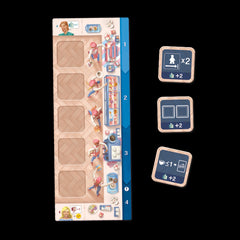 Juego de mesa coffee rush: tartas deliciosas