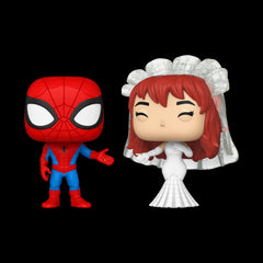 Funko pop marvel superhero couples spider - man & mary jane