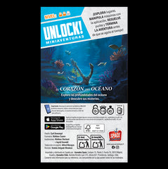 Juego de mesa unlock mini el corazón del océano