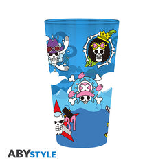 Vaso Grande Abystyle One Piece Calaveras 400 Ml
