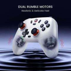 Mando GameSir T4 Nova Lite Inalámbrico Blanco - Gamepad para Nintendo Switch/PC/Smartphone/Tablet/iOS/Android TV Box