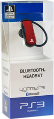 4gamers Bluetooth Headset Rojo (red) Sony Playstation 3 PS3