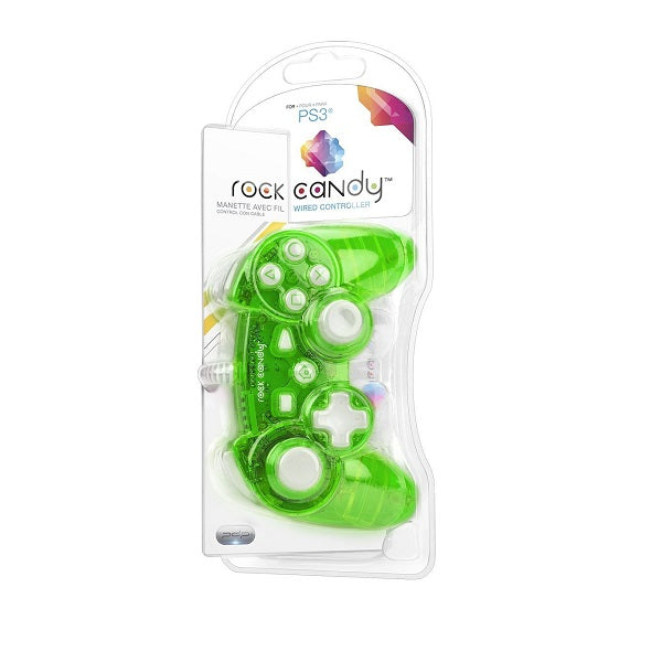 Pdp Rock Candy Wired Controller Verde Fluorescente Sony Playstation 3 PS3