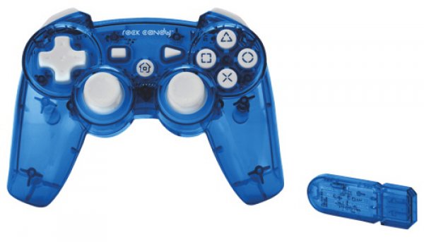 Rock Candy Wireless Controller Azul Flurorescente Sony Playstation 3 PS3