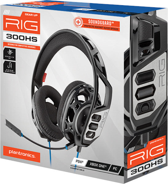 Cascos Plantronics Gaming Headset Rig Serie 300 Hs Black (negro) Ps4/xboxone/pc Playstation 4 PS4
