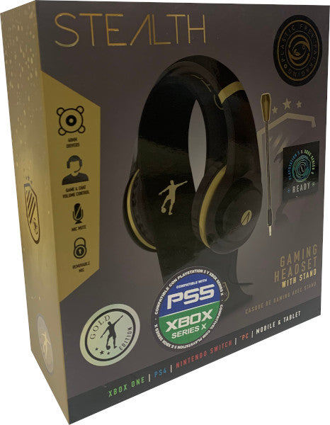 Cascos Stealth Gaming Headset With Stand Gold & Black Edition (ps5/ps4/xbx/xbxone/switch/pc/mobile) Playstation 4 PS4