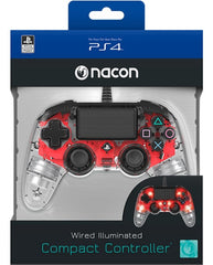 Accesorio Nacon Wired Illuminated Compact Controller Red Oficial Playstation 4 PS4