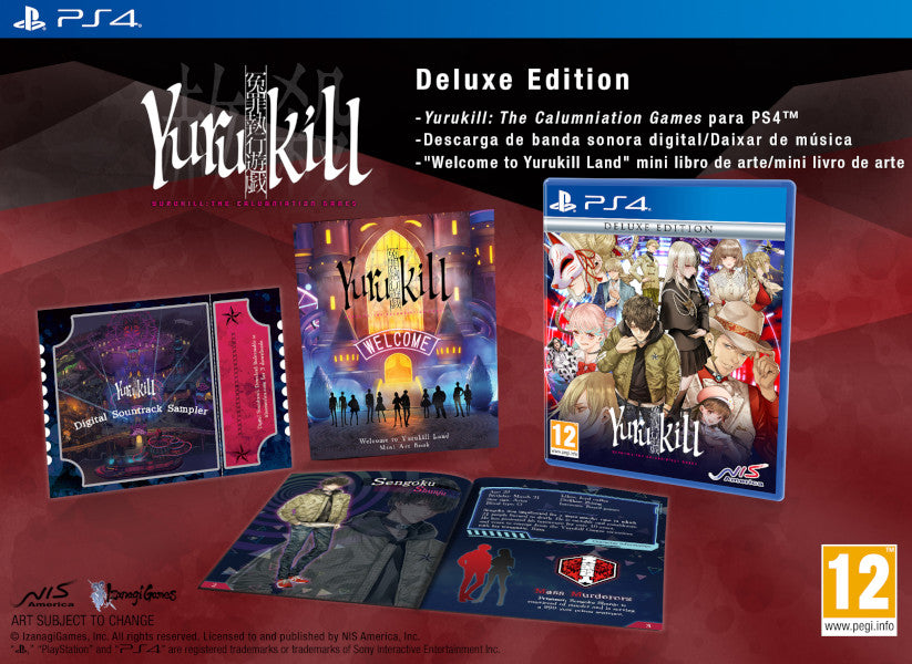 Yurukill: The Calumniation Games Deluxe Edition Sony Playstation 4 PS4