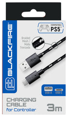 Cable Blackfire Charging Cable For Controller (usb-a/usb-c) 3 Metros (pro) Playstation 5 PS5