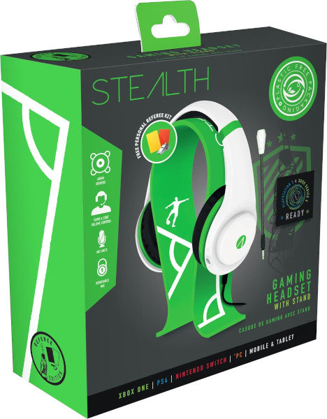 Cascos Stealth Gaming Headset Green & White Referee Edition (ps5/ps4/xbx/xbone/switch/pc/mobile) Playstation 5 PS5