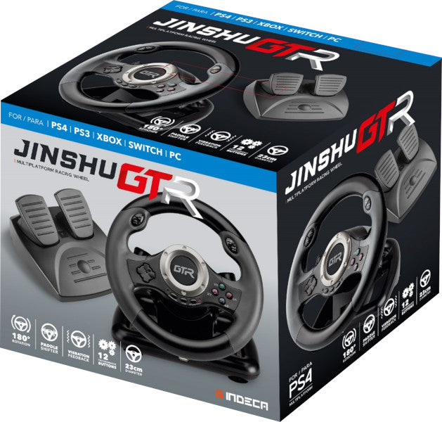Volante Indeca Racing Wheel Jinshu Gtr (ps4/xbox/ Switch/pc) Playstation 4 PS4