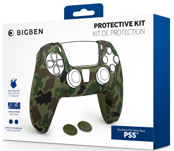 Accesorio Nacon Protective Kit Silicona + 2 Thumb Sticks Camo Playstation 5 PS5