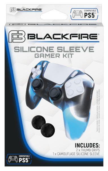 Pack Blackfire Silicone Sleeve Gamer Kit (2 Grips + 1 Silicone Sleeve) (pro) Playstation 5 PS5