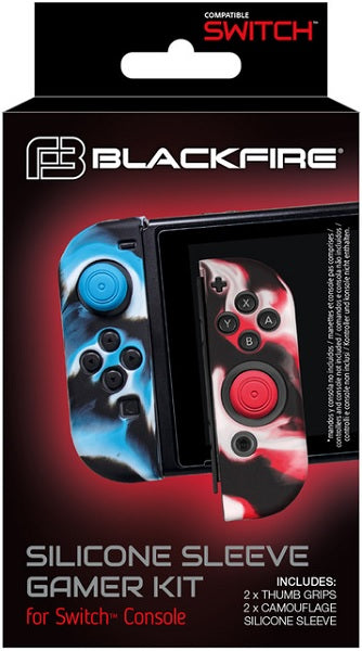 Funda de silicona Blackfire Silicone Sleeve Gamer Kit 2 Thumb+ 2 Silicone Sleeve (camuflaje ) (oled)