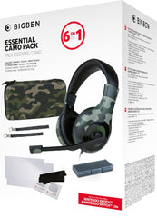 Pack Bigben Essential Pack 6 In 1 Camo (funda/2 Protec Pantalla/headset/caja Juegos/2 Correas) (lite/oled
